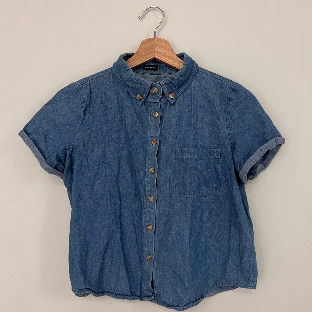 Denim button up shirt